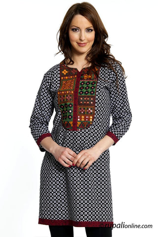 grey kurti